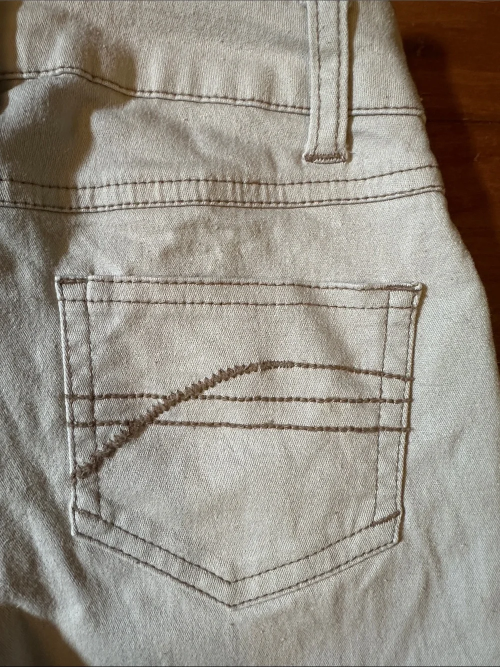 Justice Cream Straight-Leg Girls Jeans